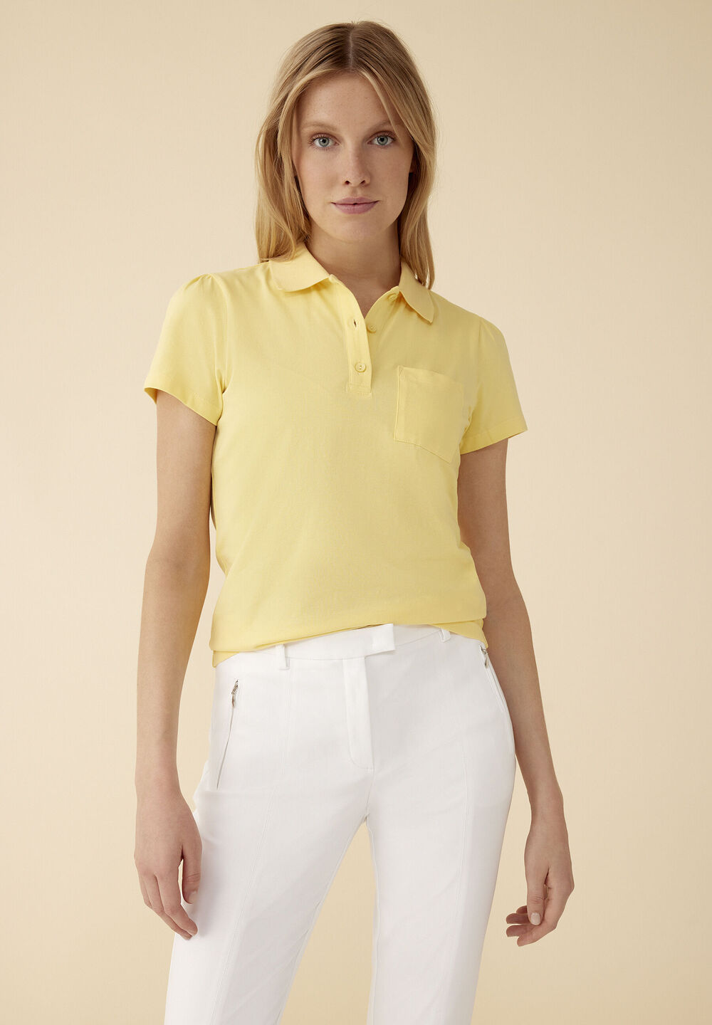 Poloshirt, daisy yellow, Frühjahrs-Kollektion, gelbFrontansicht