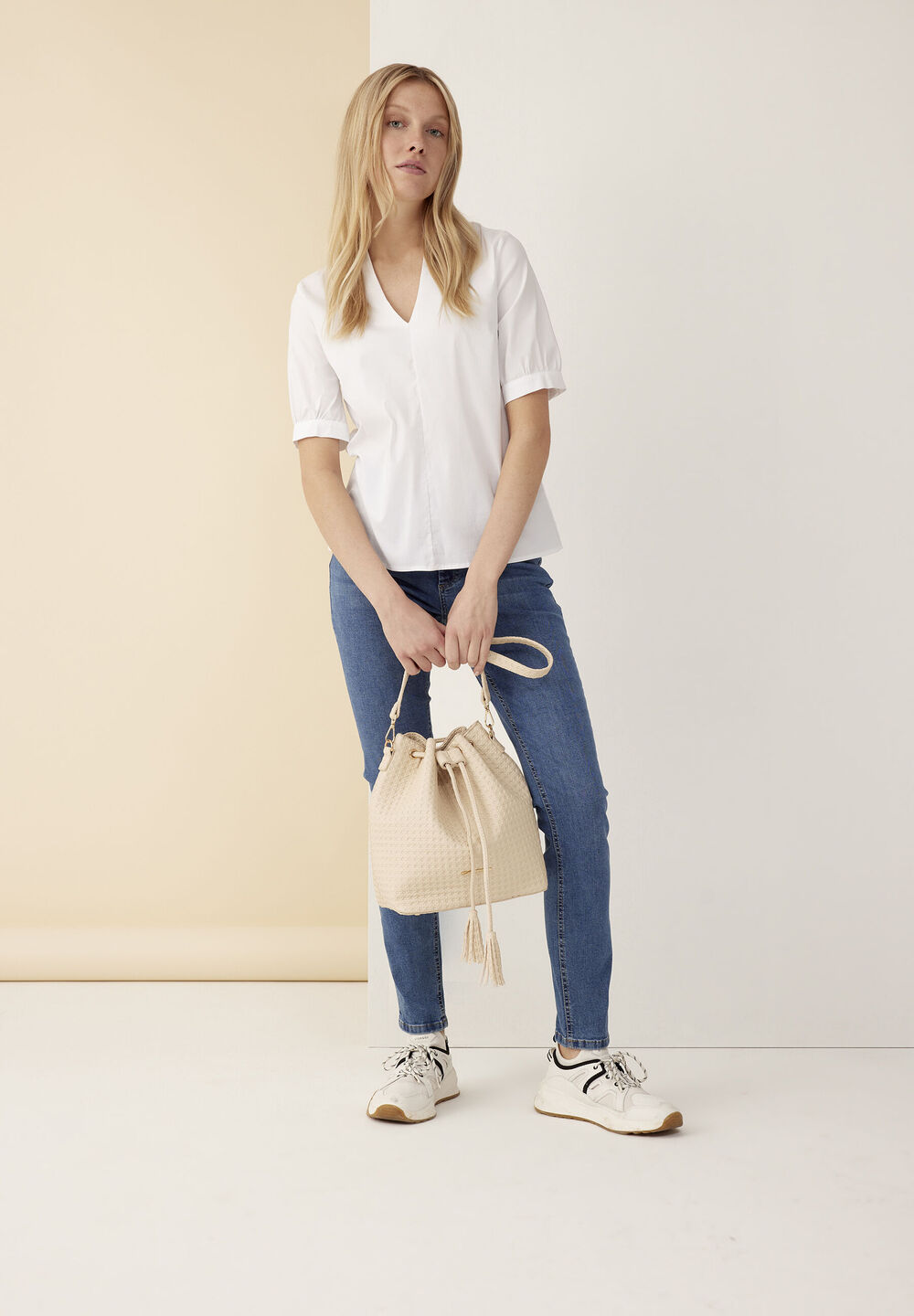 Bluse, weiß, Frühjahrs-Kollektion, weiss Rückansicht