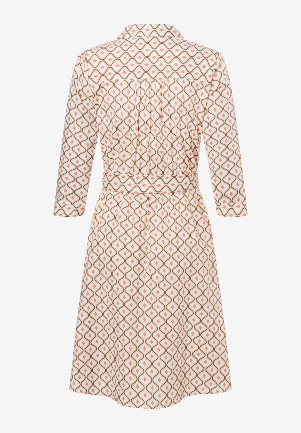 Hemdblusenkleid, seashell Print, Frühjahrs-Kollektion, ecru Detailansicht 1