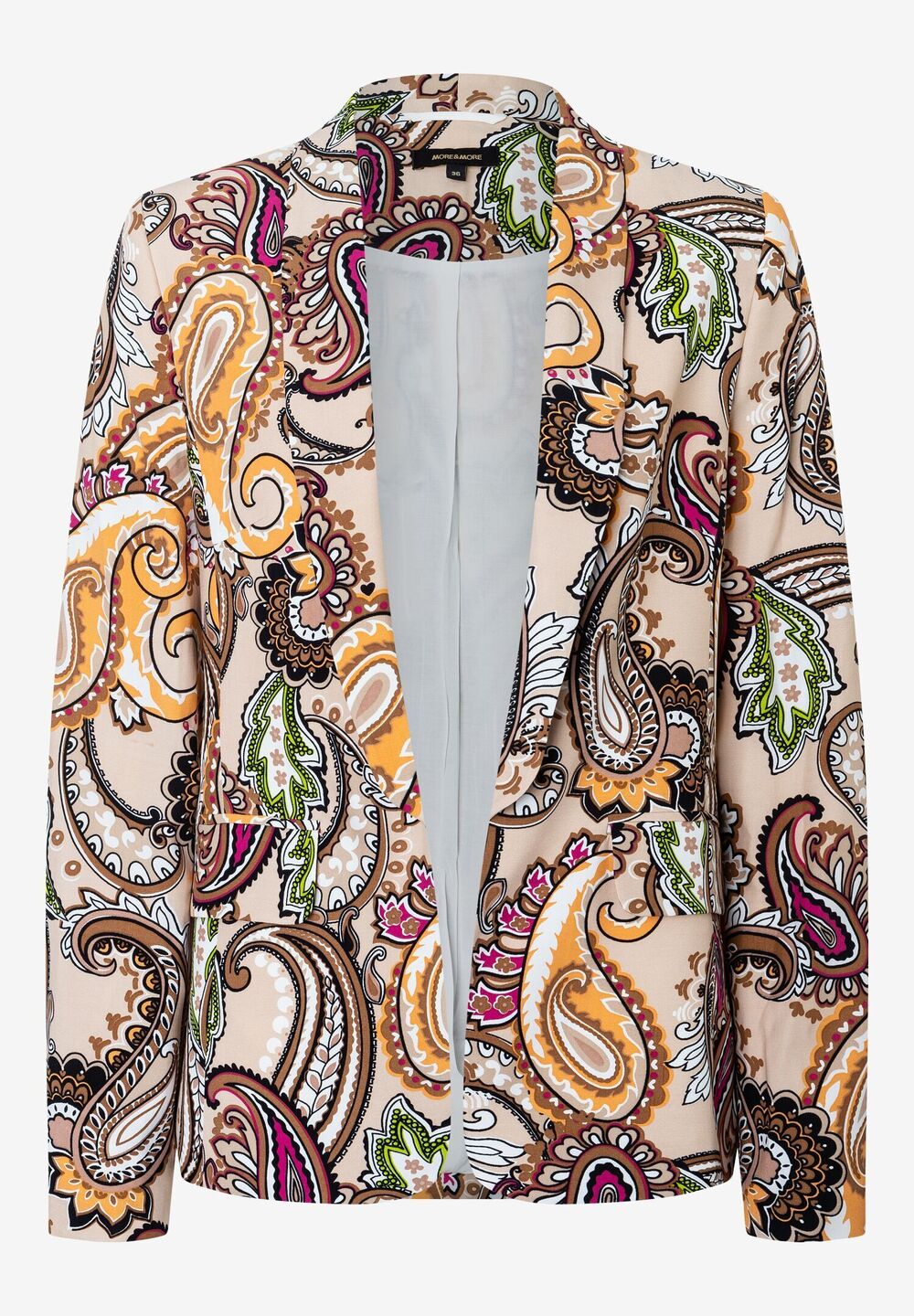 Blazer, Paisleyprint, Sommer-Kollektion, beige Detailansicht 2