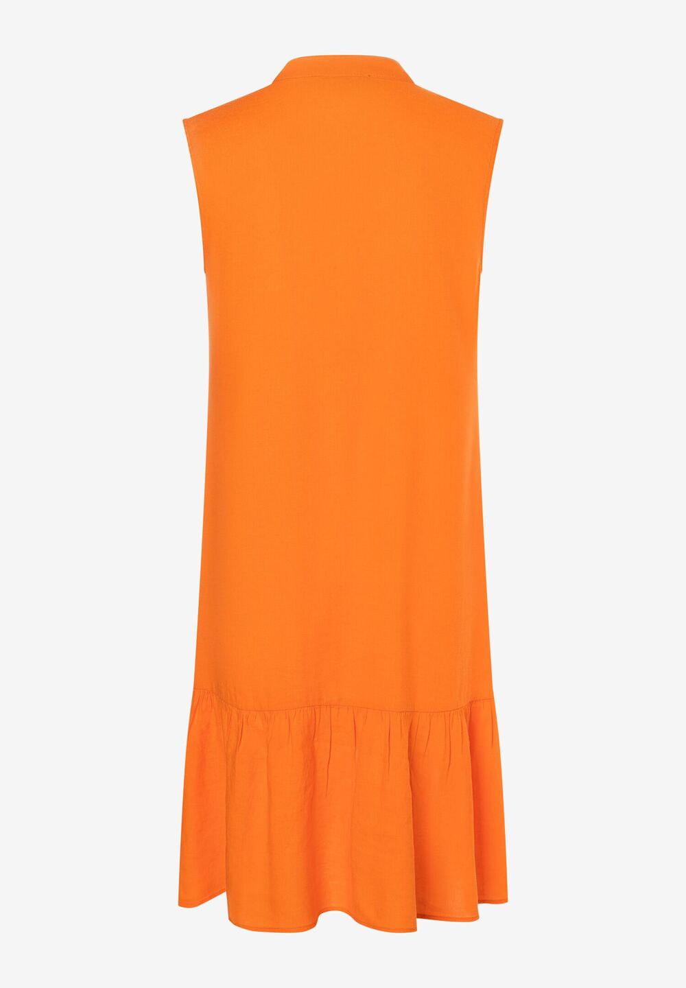 Leinen/Viskose Kleid, fresh orange, Sommer-Kollektion, orange