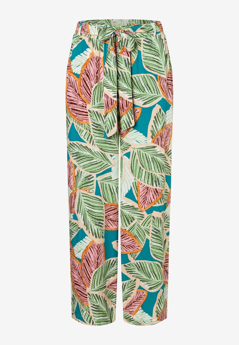 weite Printhose, 3/4 lang, Sommer-Kollektion, gruen Detailansicht 1