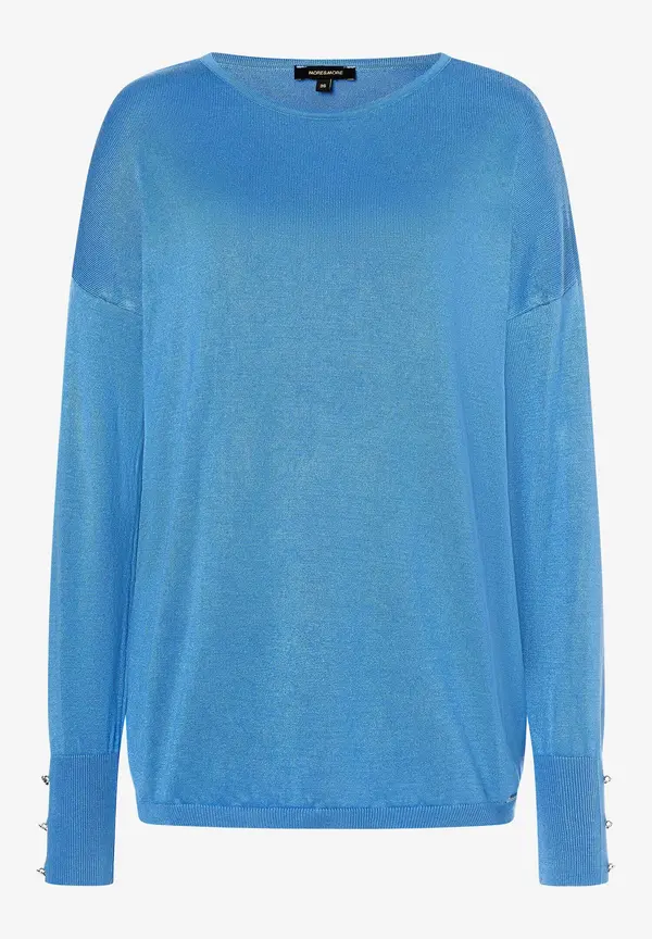 More & More Pullover, soft azur blue, Herbst-Kollektion