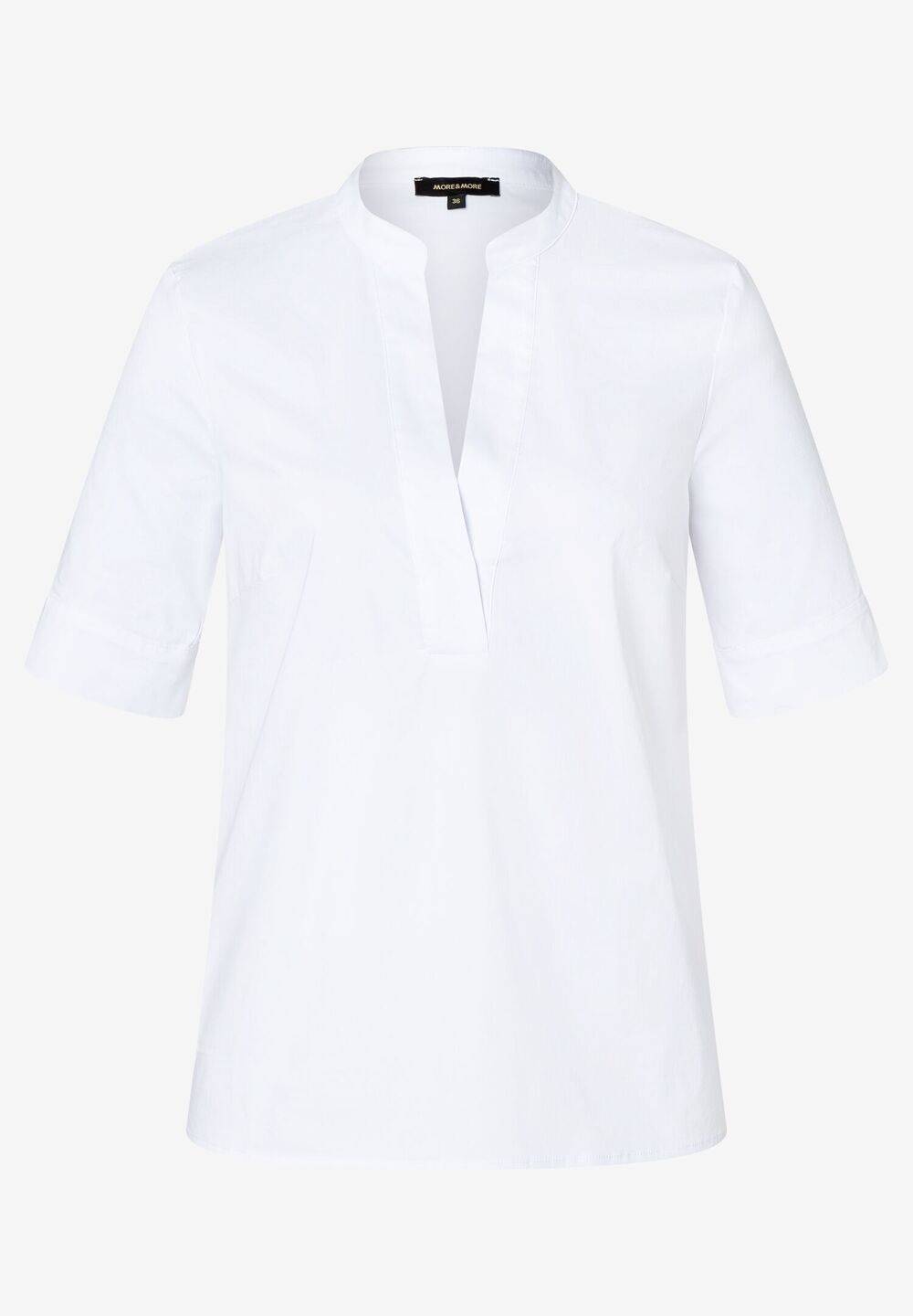 Baumwoll/Stretch Bluse, weiß, Sommer-Kollektion, weissFrontansicht
