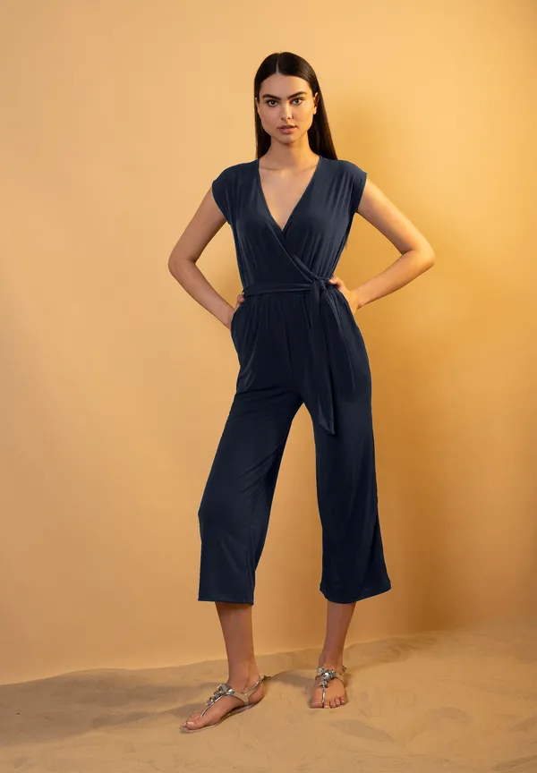 More & More Jersey-Jumpsuit, marine, Sommer-Kollektion