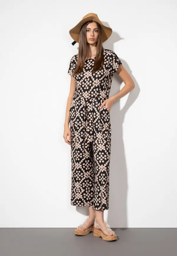 More & More Jumpsuit, Dot Pattern Print