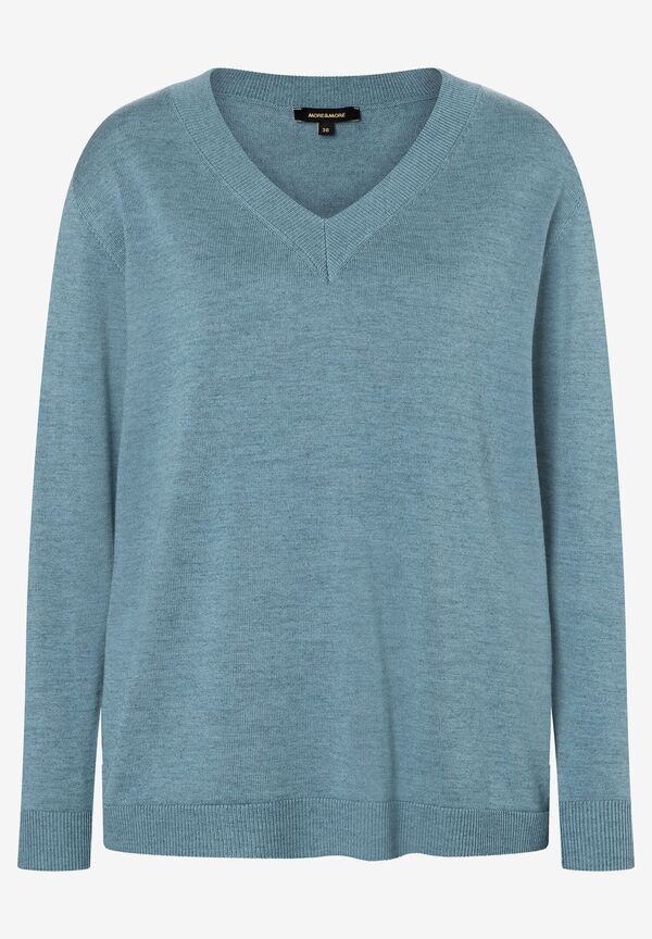 4027819989131 - Pullover mit V-Ausschnitt greyblue Herbst-Kollektion