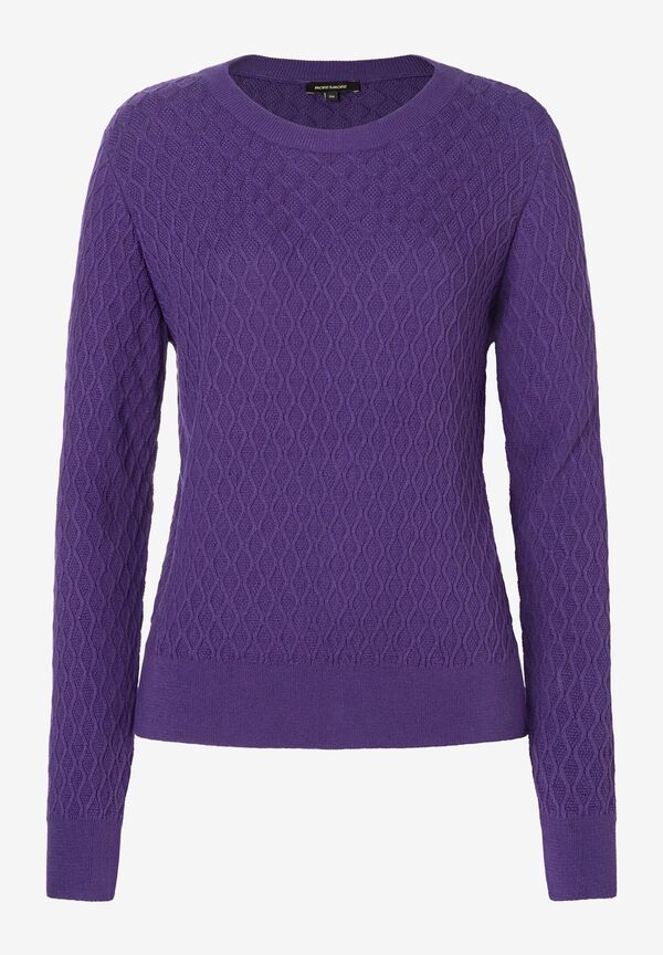 Pullover mit Struktur, pure purple, Herbst-Kollektion