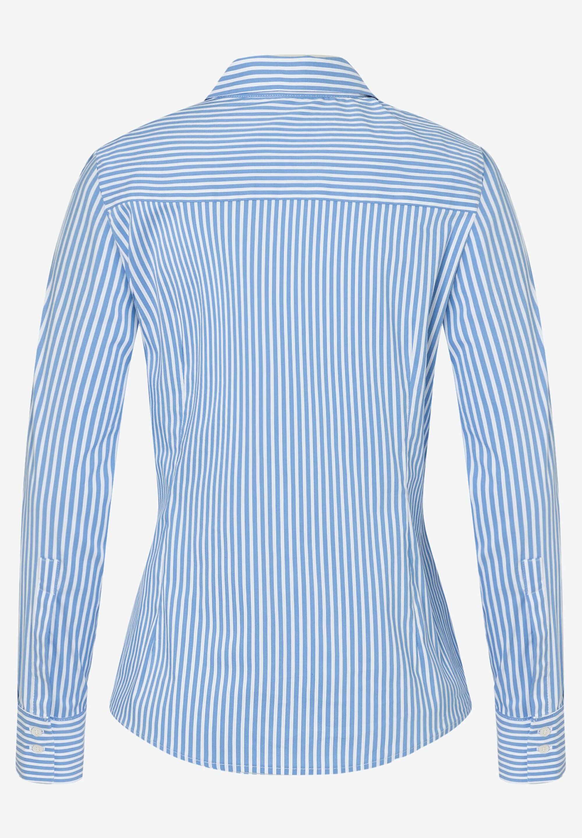 Hemdbluse mit Streifen, blau/weiß, Frühjahrs-Kollektion | Der offizielle  MORE & MORE Onlineshop