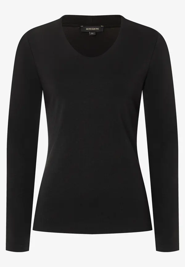 More & More Langarmshirt, schwarz, Herbst-Kollektion