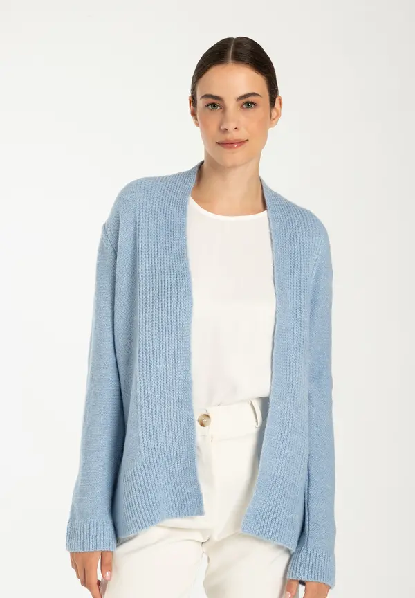 More & More Cardigan, hellblau, Herbst-Kollektion