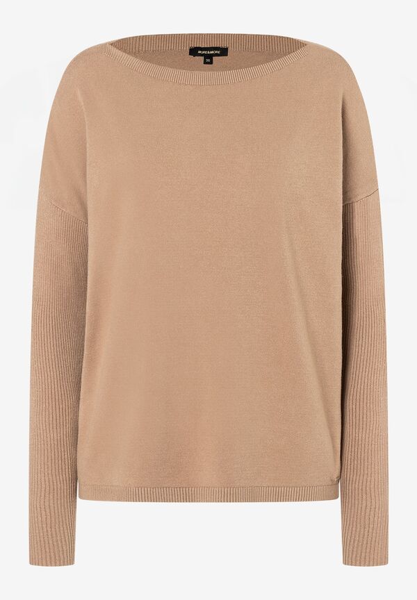 Feinstrick Pullover, beige machiato, Herbst-Kollektion