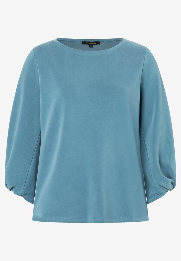 Sweatshirt mit Knoten-Detail, greyblue, Winter-Kollektion günstig online kaufen