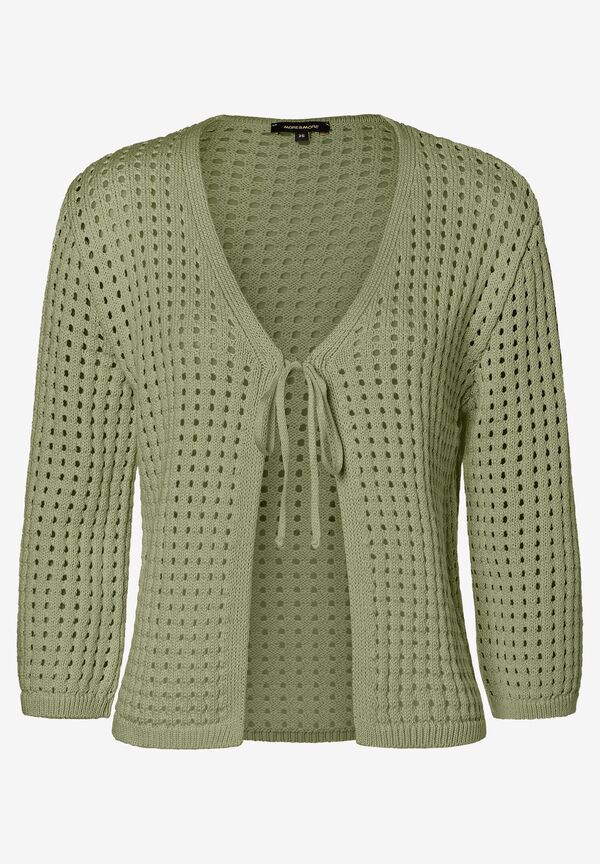 4031664042217 - Ajour-Cardigan olive green Sommer-Kollektion