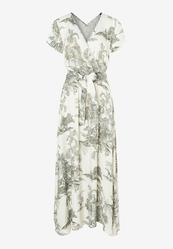 Viskosekleid, Dschungel-Print, Sommer-Kollektion günstig online kaufen