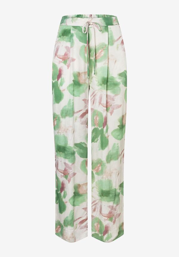 weite Hose, Flowerprint