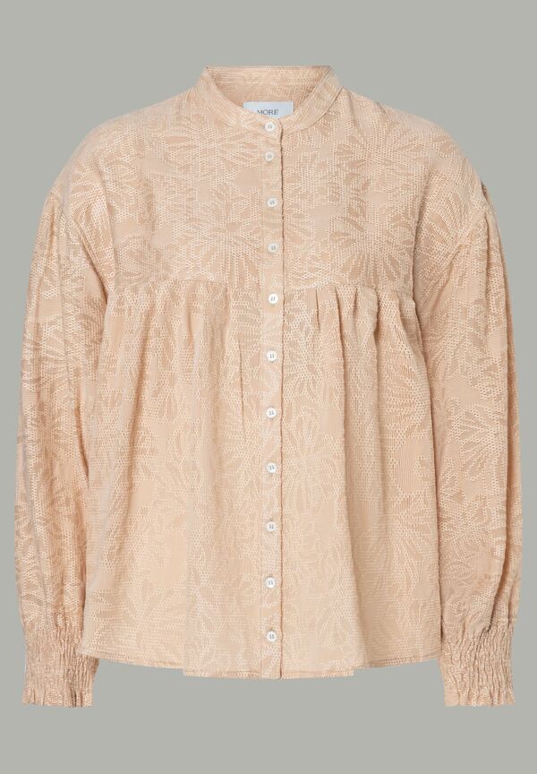 weite Bluse, beige, MORE, Sommer-Kollektion günstig online kaufen