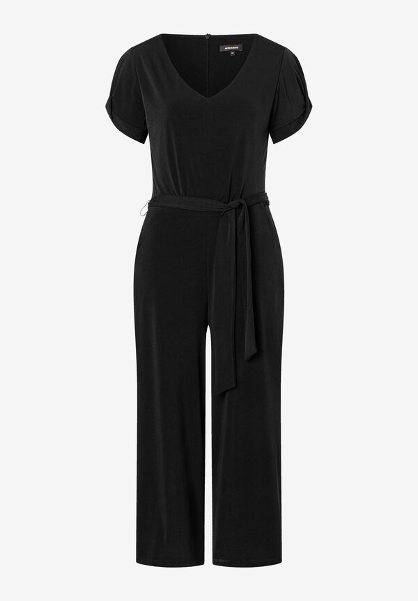 Jersey Jumpsuit, schwarz